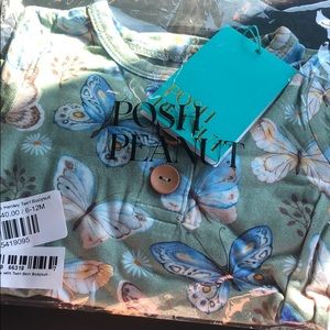 NIB Lucy Long Sleeved Henley Twirl Skirt Bodysuit